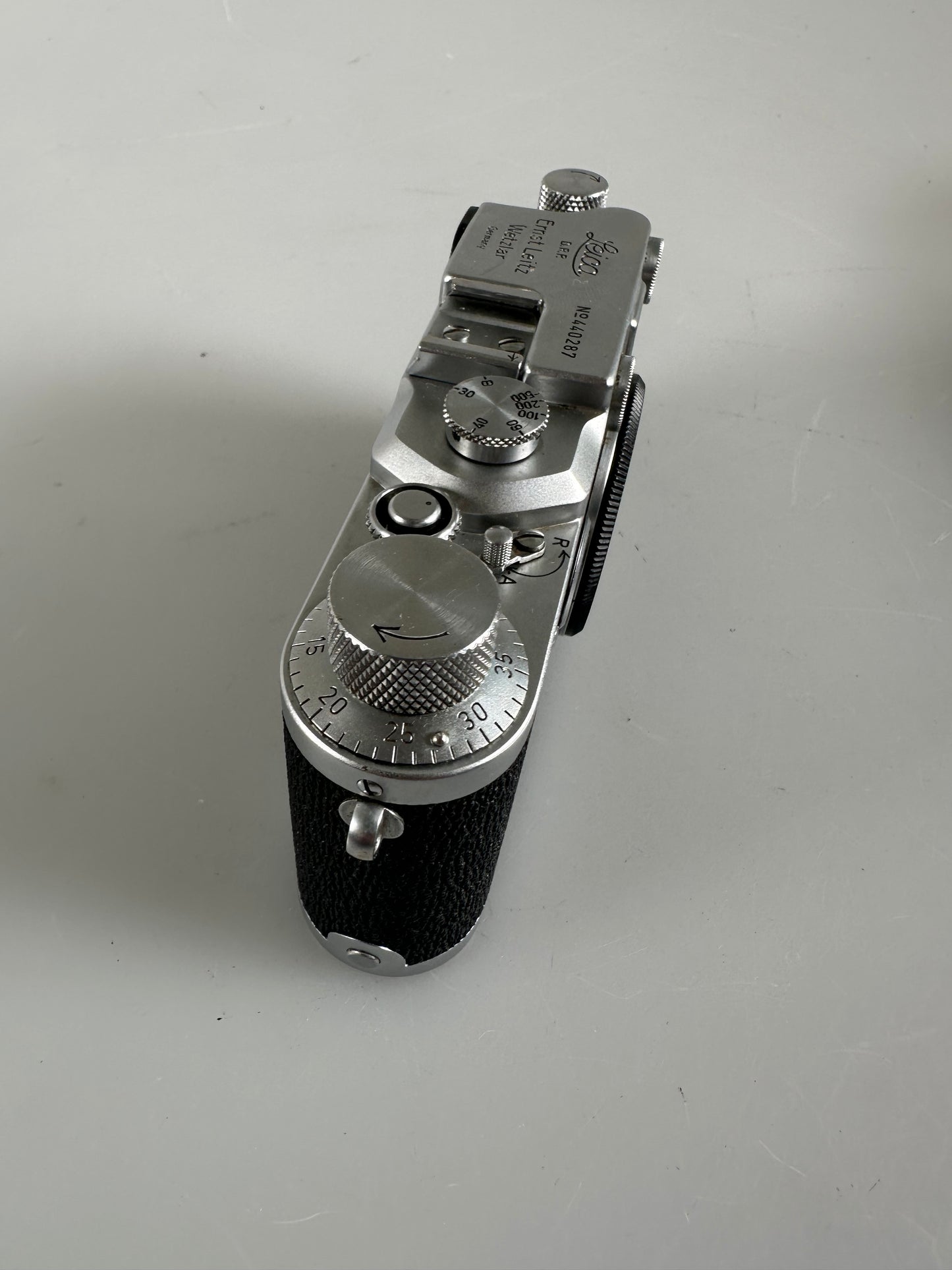 Leica IIc rangefinder 35mm camera body Chrome Sharkskin