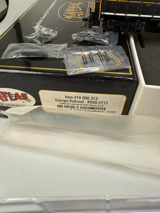 ATLAS master gold 10000 Georgia Railroad GP40-2 locomotive w/ DCC & Sound