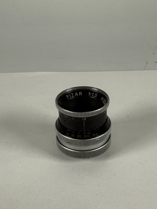 Kern Pizar 25mm f1.5 Lens Bolex C mount H16 RX