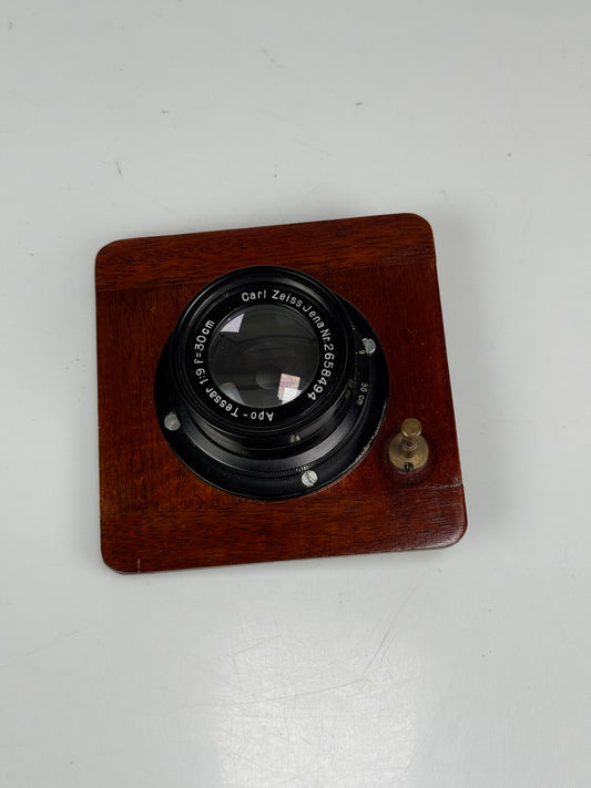 Carl Zeiss Jena 30cm 300mm F9 APO Tessar Barrel Lens in board