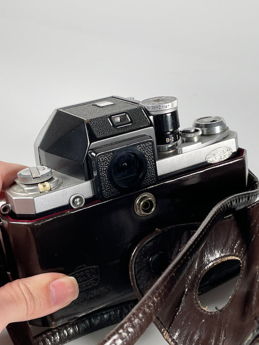 Nikon F Photomic FTN 35mm SLR Chrome Camera Body with case