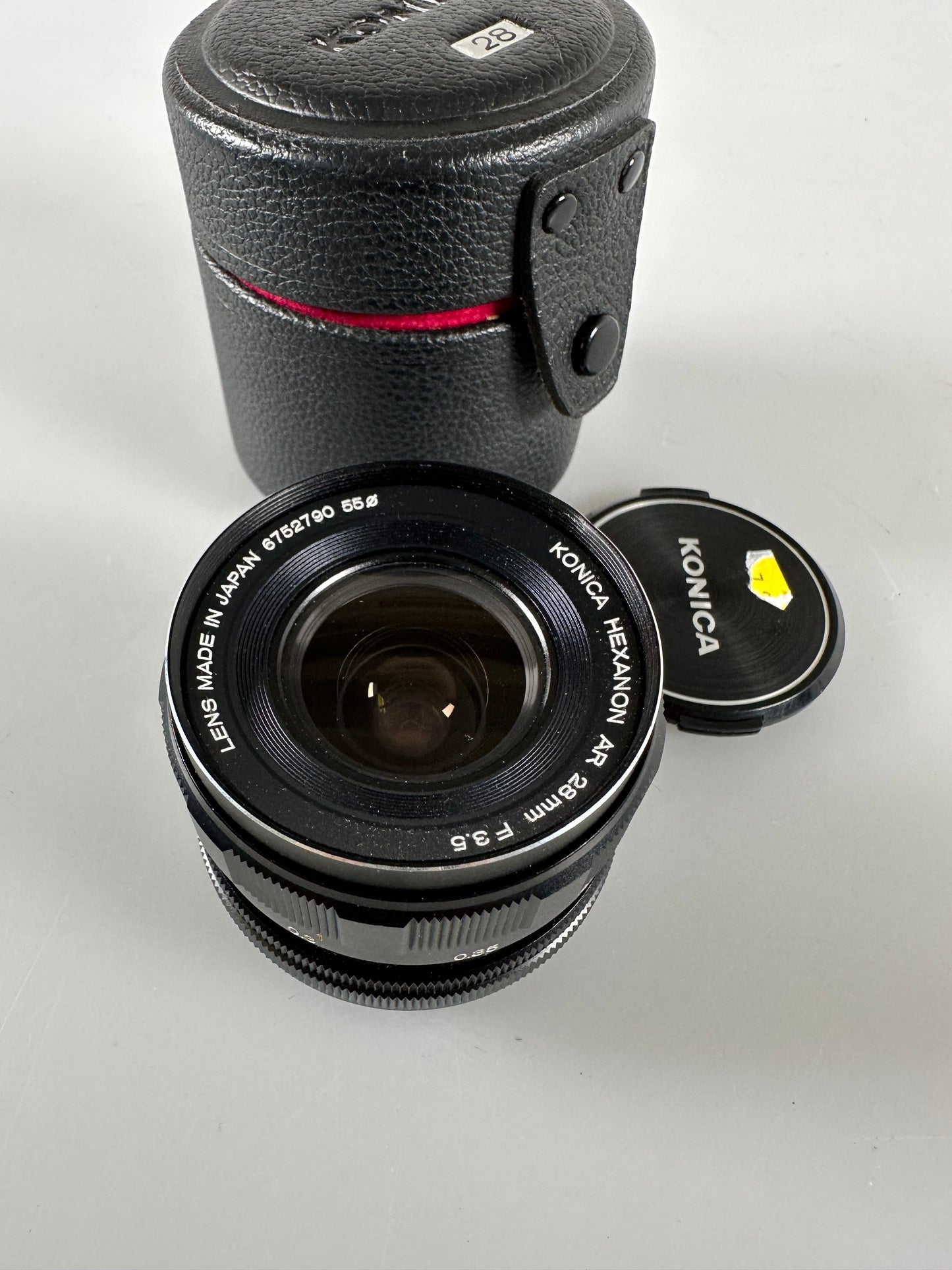 Konica Hexanon AR 28mm f3.5 Wide Angle lens EE