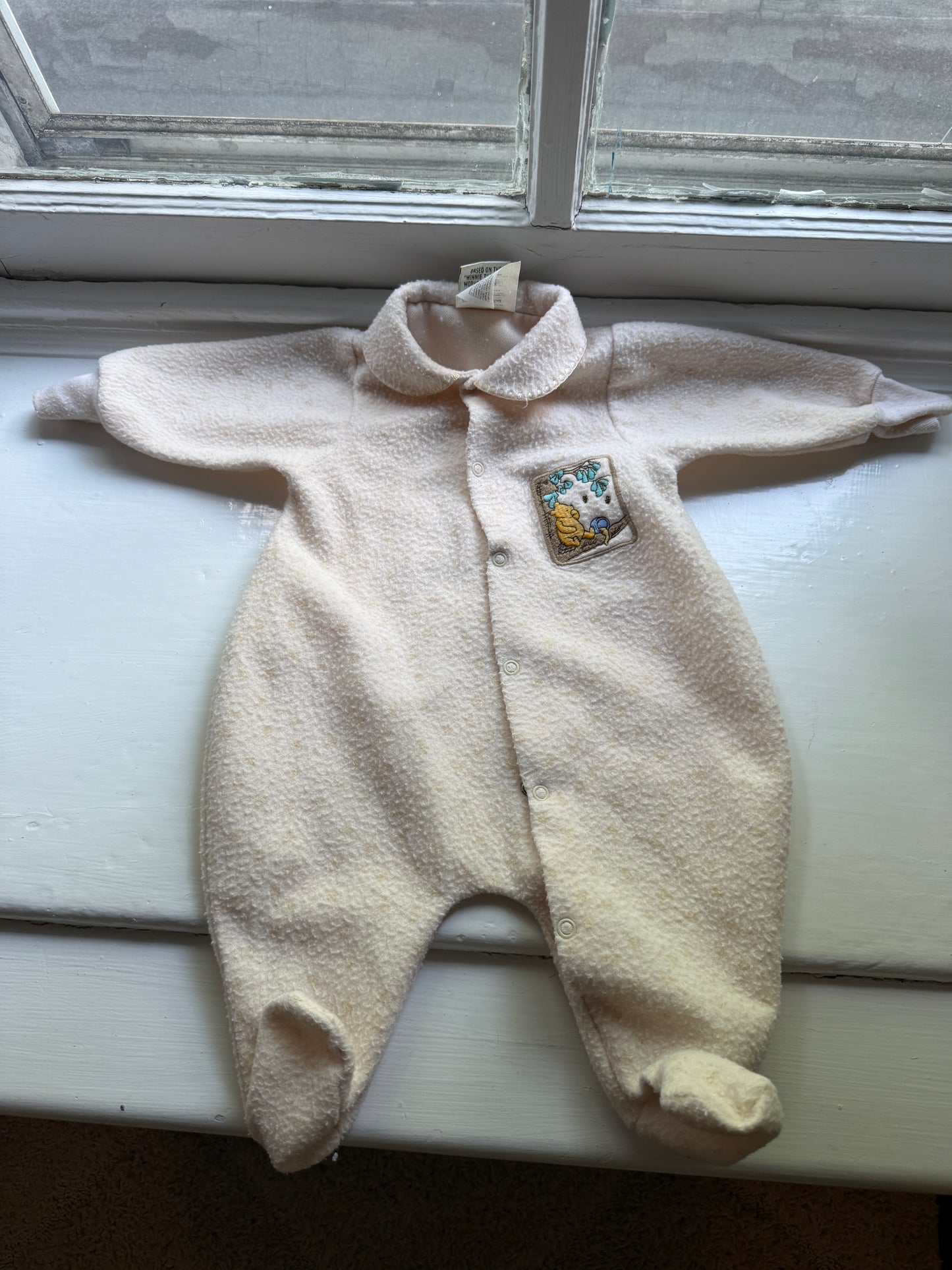 Vintage 90s Winnie the Pooh Winter Fleece lot new born, medium, 0-6 months