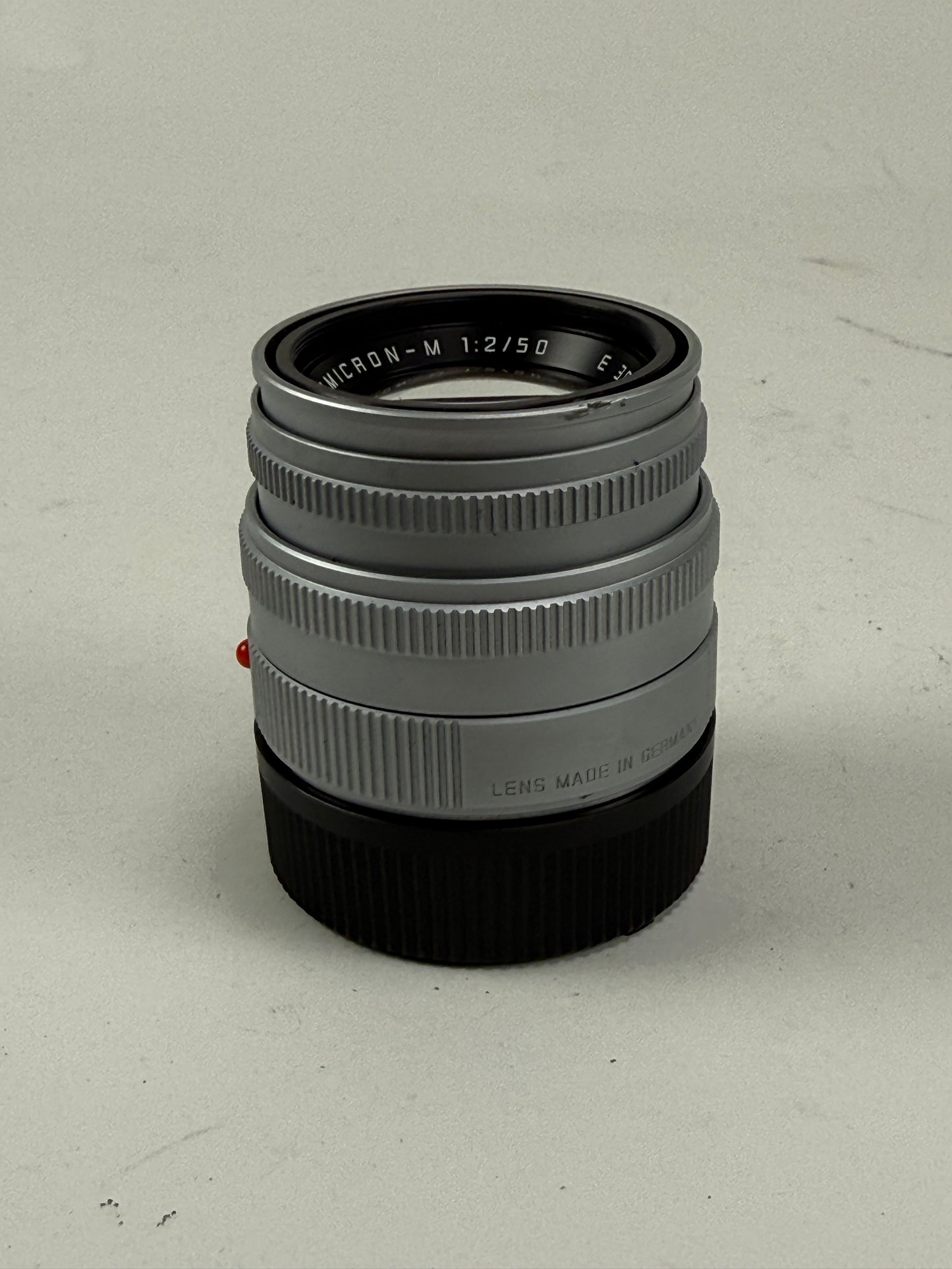 LEICA LEITZ SUMMICRON-M 50MM F2 BRASS BODY SILVER CHROME 11825 M LENS