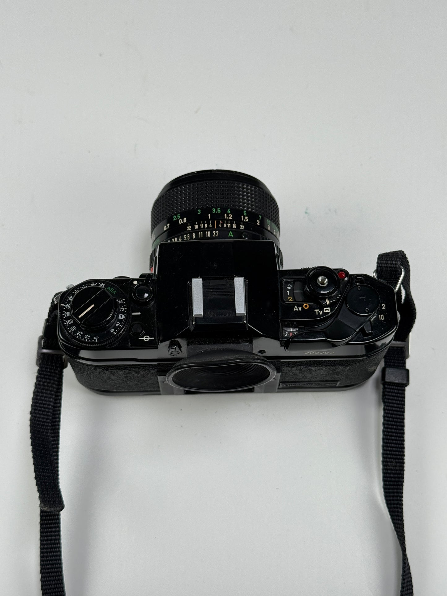 CANON A-1 black SLR 35mm Film Camera with 50mm f1.4 Lens kit