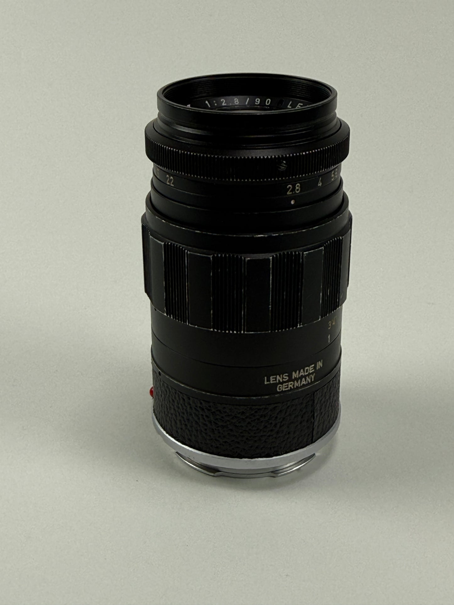 Leica 90mm f2.8 Elmarit Black M mount lens