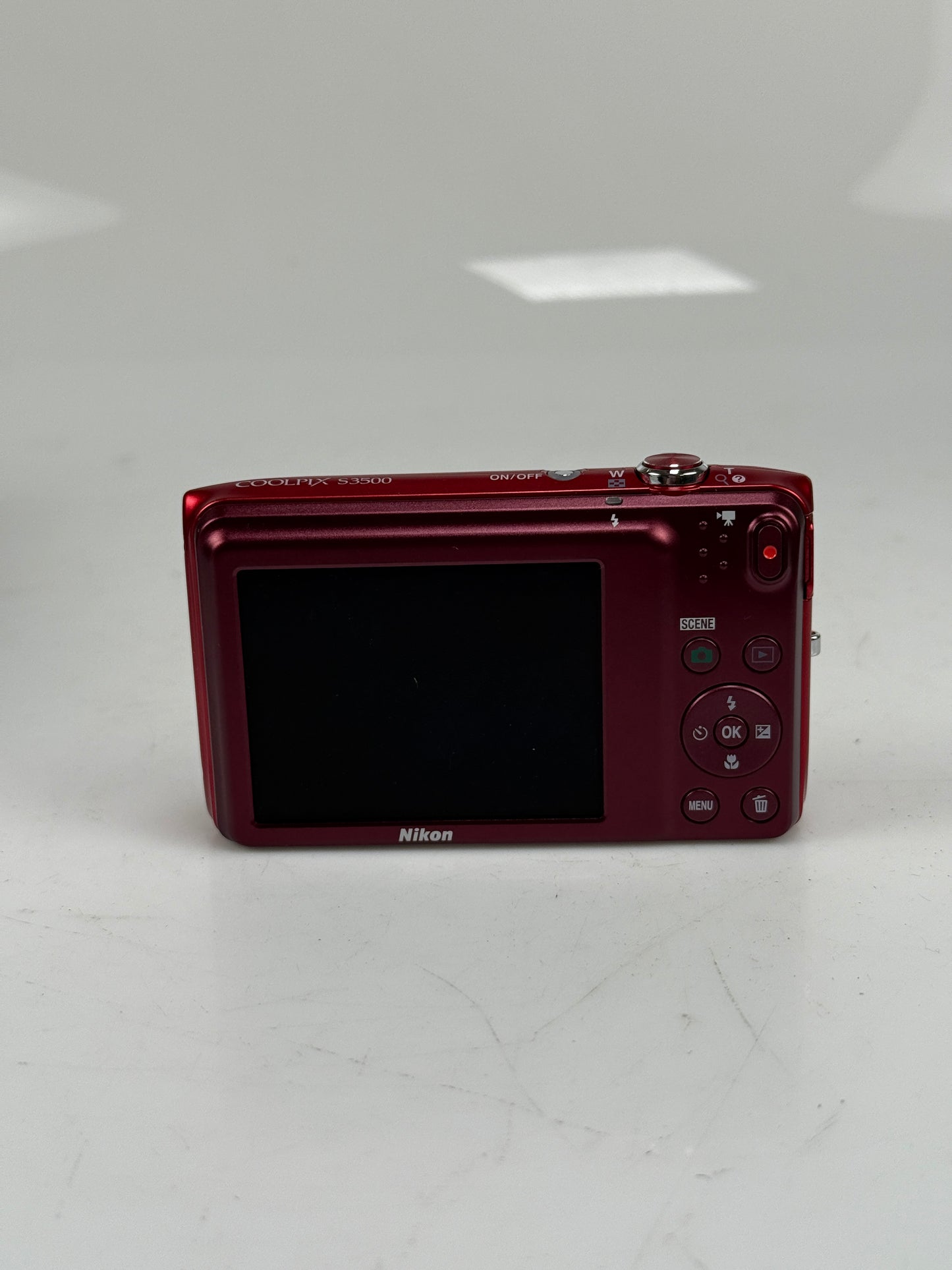 Nikon Coolpix S3500 20.1MP Digital Camera Red