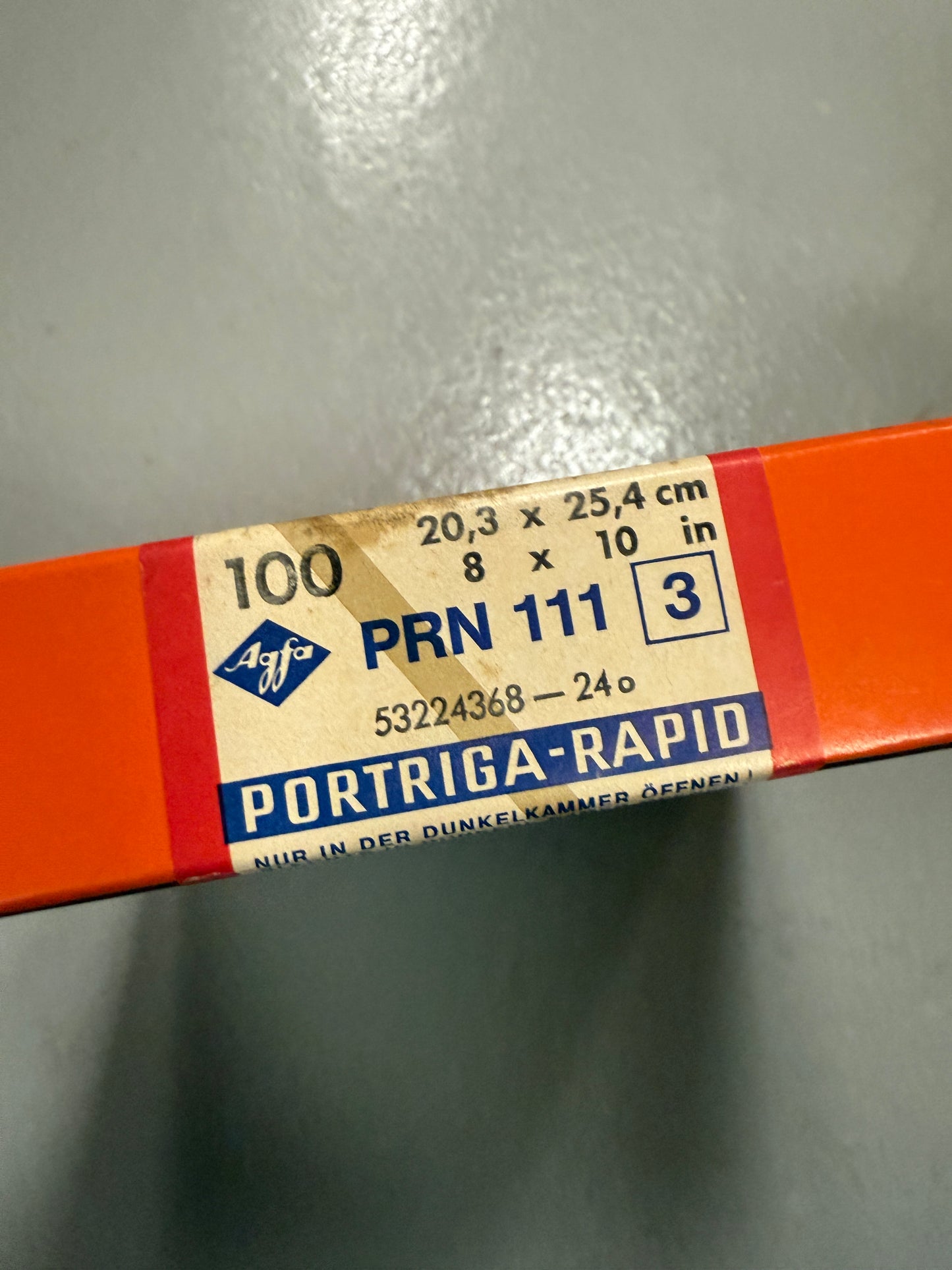 Agfa Portriga Rapid Photo Paper 100 Sheets 8x10 inch PRN 113 3