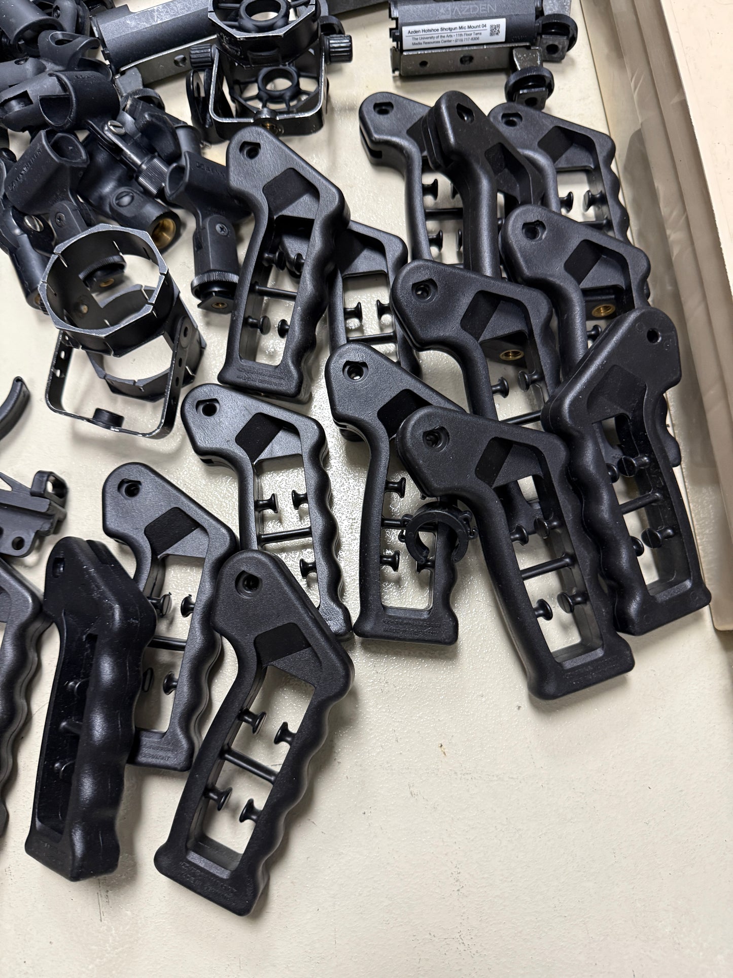 Large lot of Sennheiser, Azden, Audio Technica, Shure, auray microphone accessories