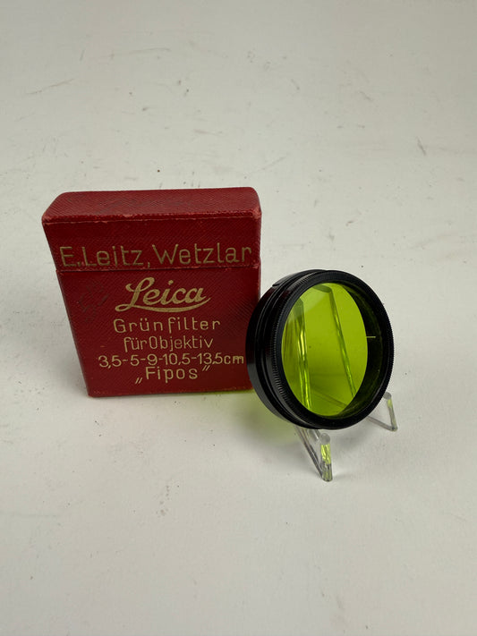 Leitz Leica Black A36 Green Gr Contrast Camera Lens Filter Summitar push on 36mm Fipos