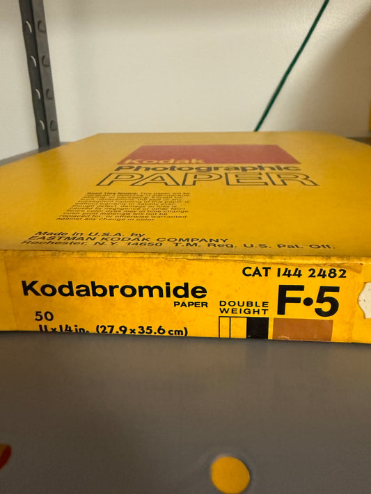 Kodak Kodabromide F5 B&W Paper - 11x14, 50 sheets, SEALED double weight