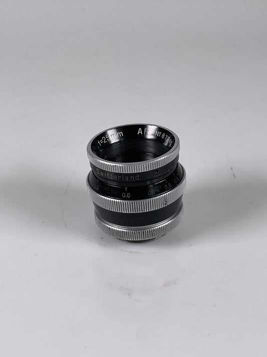 Kern-Paillard SWITAR 25mm f1.4 Lens for Bolex 16mm cinema