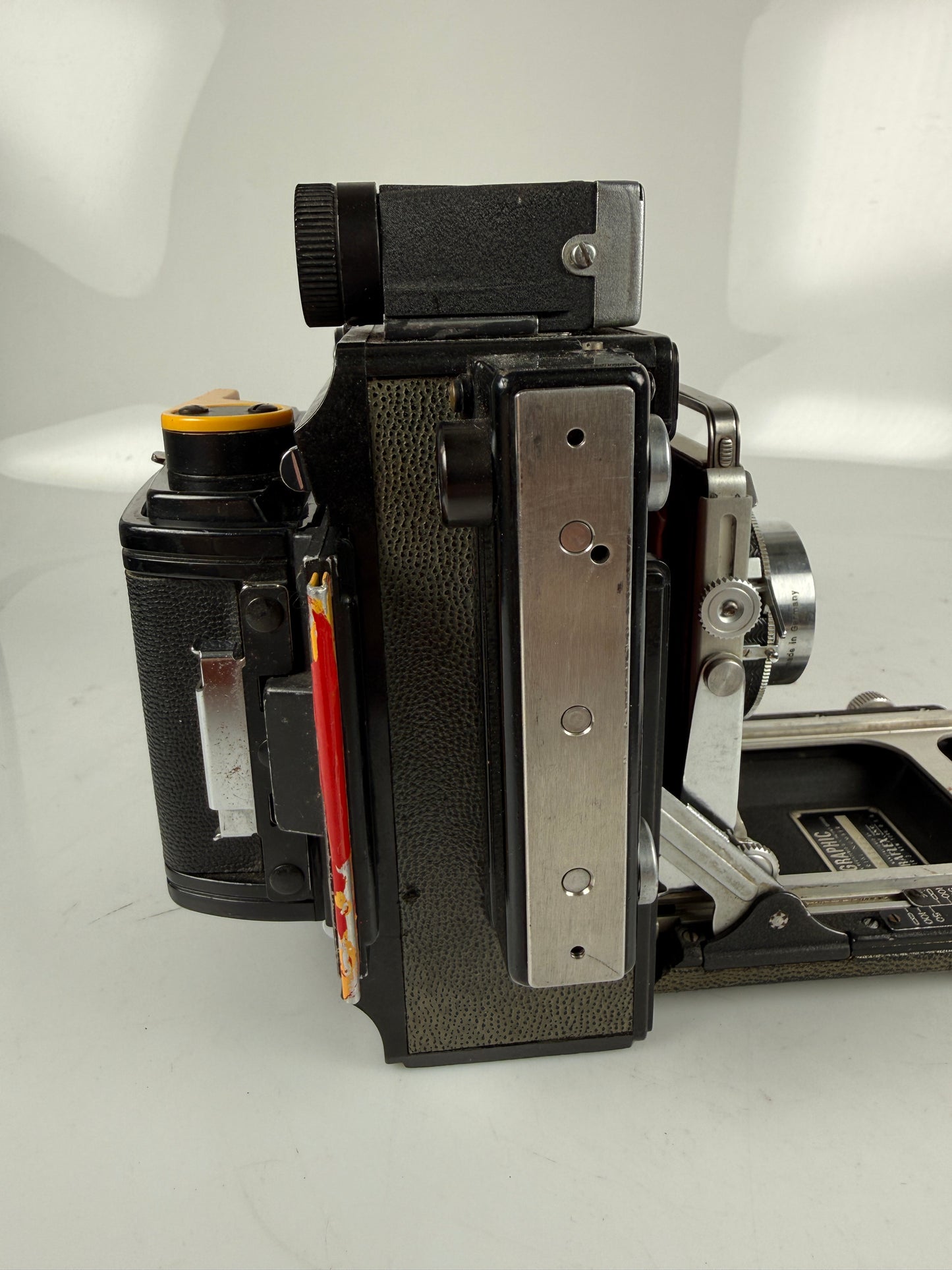 Graflex Century Graphic Baby 2x3 Kit Xenotar 80mm f2.8 lens w/ roll back