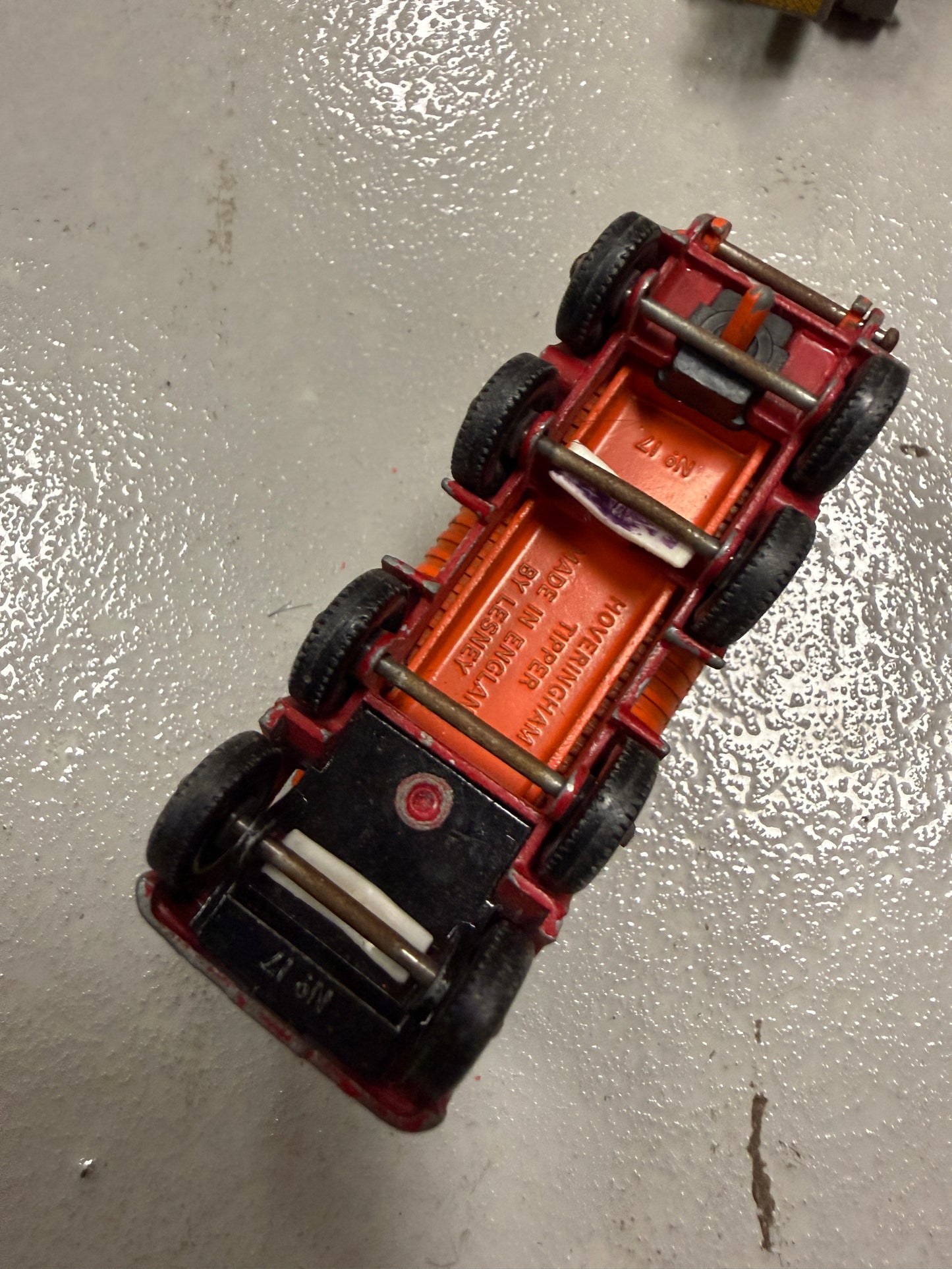 Vintage Lesney Matchbox car lot of 20 construction, work vehicle toys