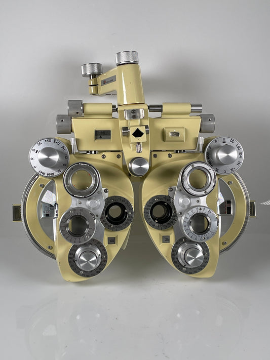 American Optical Phoropter Minus-Cylinder Manual Refractor Head 11635 Yellow