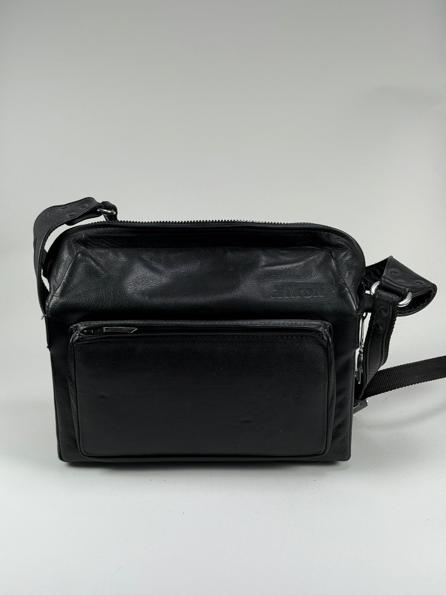 NIKON FB-14 Leather Black CAMERA BAG BAG NIKON BB RARE