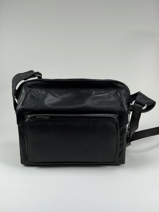 NIKON FB-14 Leather Black CAMERA BAG BAG NIKON BB RARE