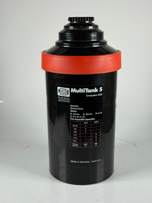 JOBO 2553 Rotary Film Development Tank with 4 black duo set 2502 reels