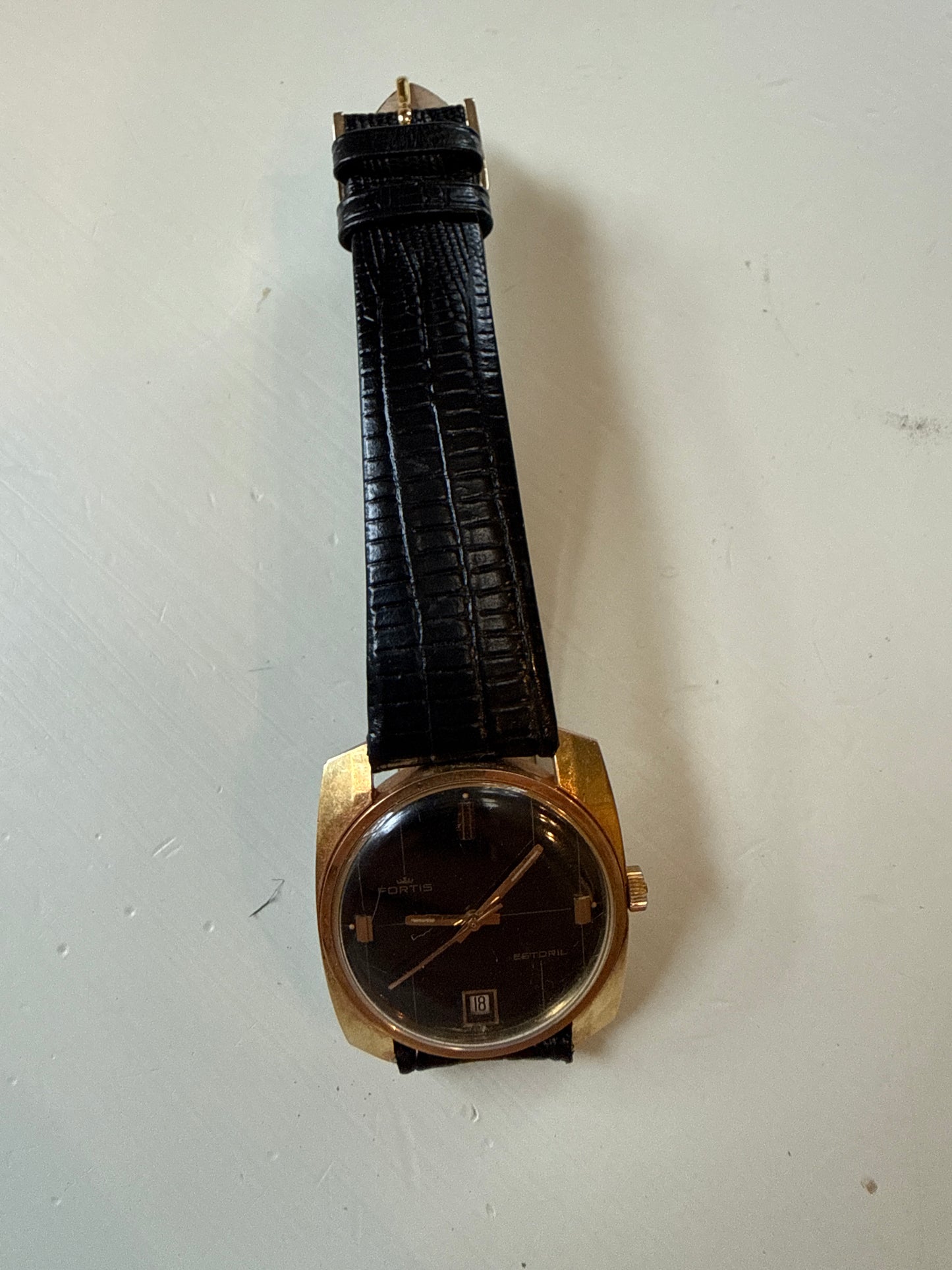 FORTIS ESTORIL 21 Jewel manual wind WRIST WATCH MEN’S DATE RARE