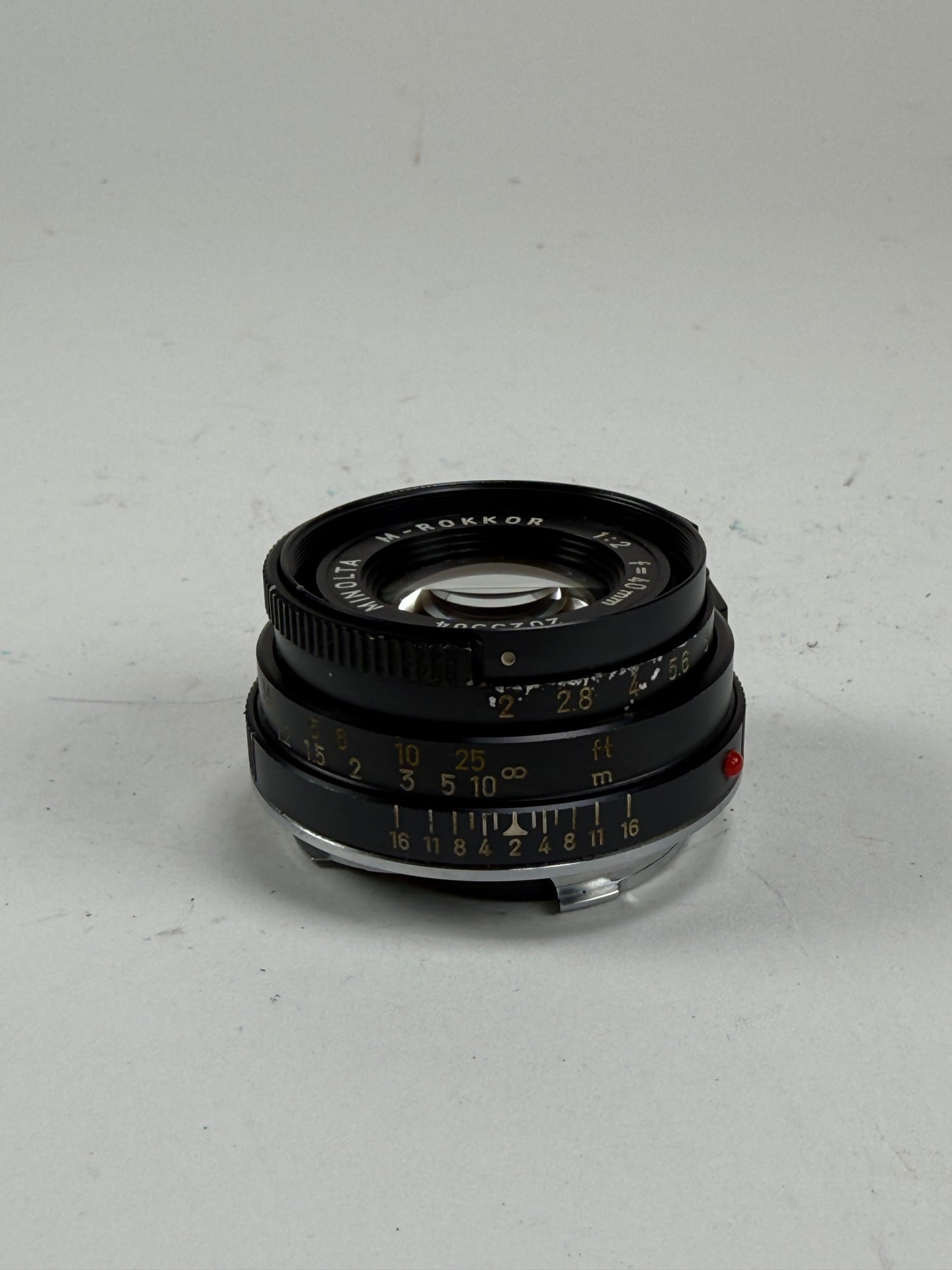 Minolta M Rokkor 40mm f2 Leica M Mount Lens For CL CLE