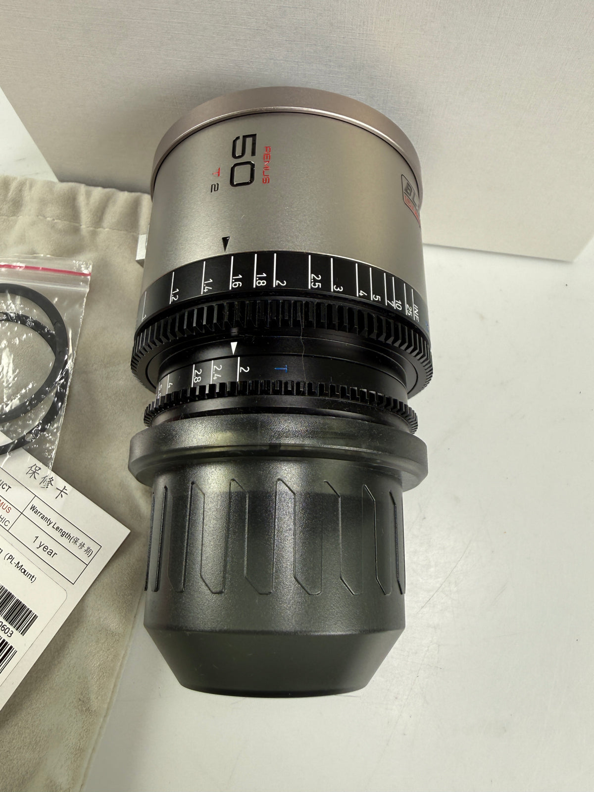 Blazar Remus 50mm T2.0 1.5x Anamorphic Full Frame Lens PL Mount Silver Flare
