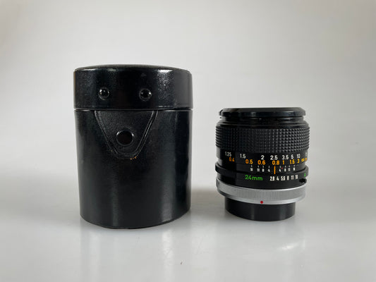 Canon FD 24mm f2.8 s.s.c. ssc Wide Angle MF Lens