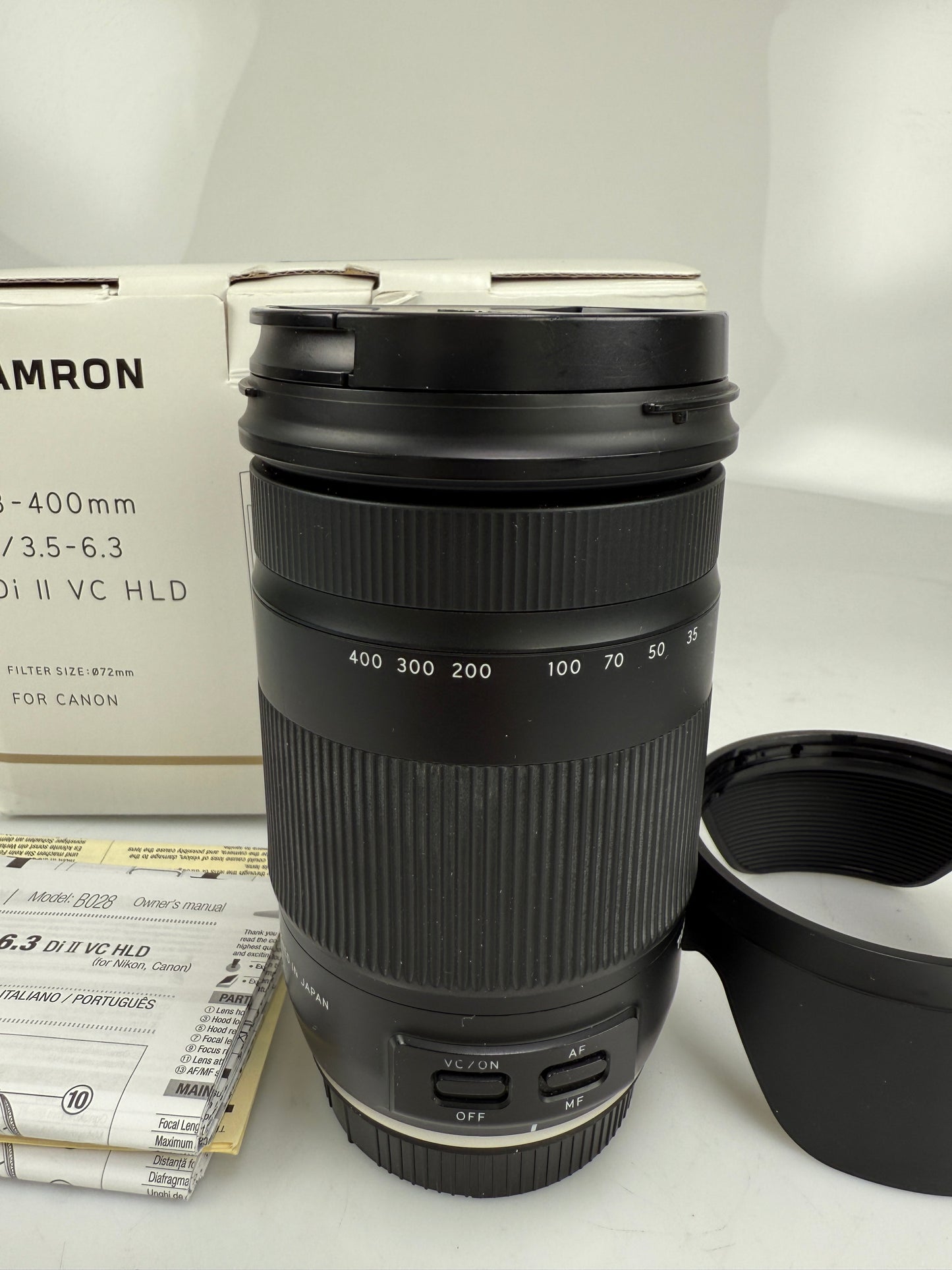 Tamron B028 18-400mm f3.5-6.3 Di II VC HLD Lens for Canon EF Mount