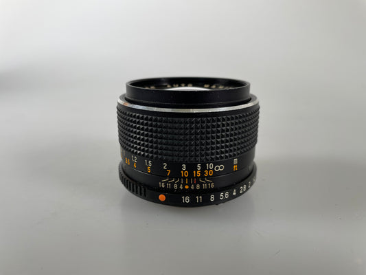 Mamiya-Sekor CS 50mm f1.4 Auto Lens for NC Mount