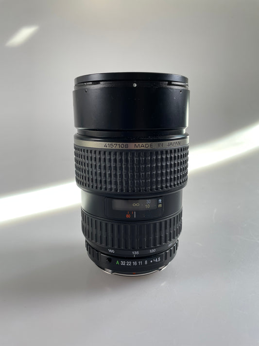 SMC Pentax FA 645 80-160mm F4.5 AF Zoom Lens