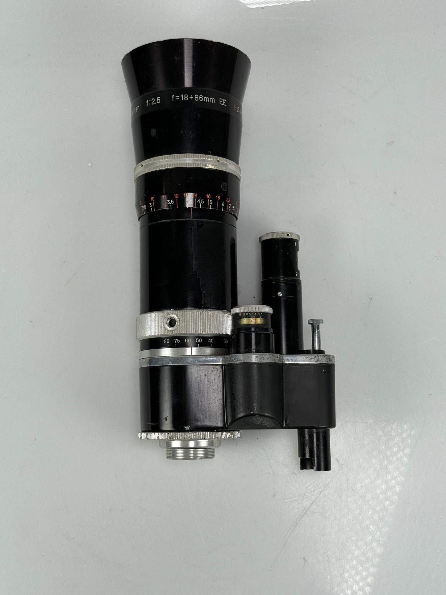 Kern-Paillard H16 RX EE 18-86mm vario switar Lens Bolex C mount lens