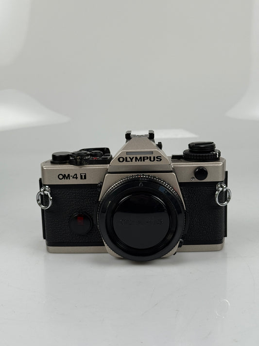 Olympus OM-4T Chrome 35mm SLR Film Camera