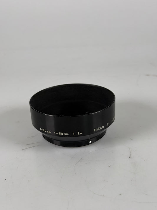 Nikon F 5.8cm 50mm 58mm f1.4 Lens Hood