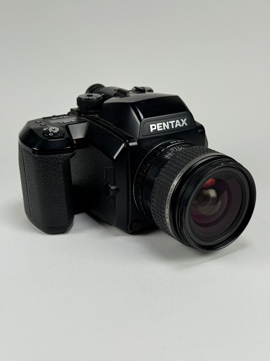 Pentax 645N Medium Format Film Camera + smc FA 45mm f2.8 Lens