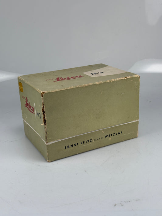 Leica M3 Black Paint Original Box Only RARE