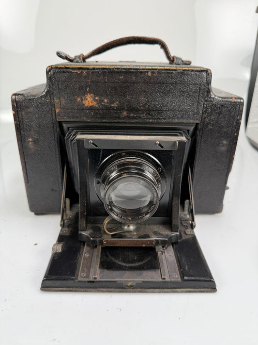 Graflex 3A Bellows Camera with Bausch Lomb Zeiss tessar 5x7 lens