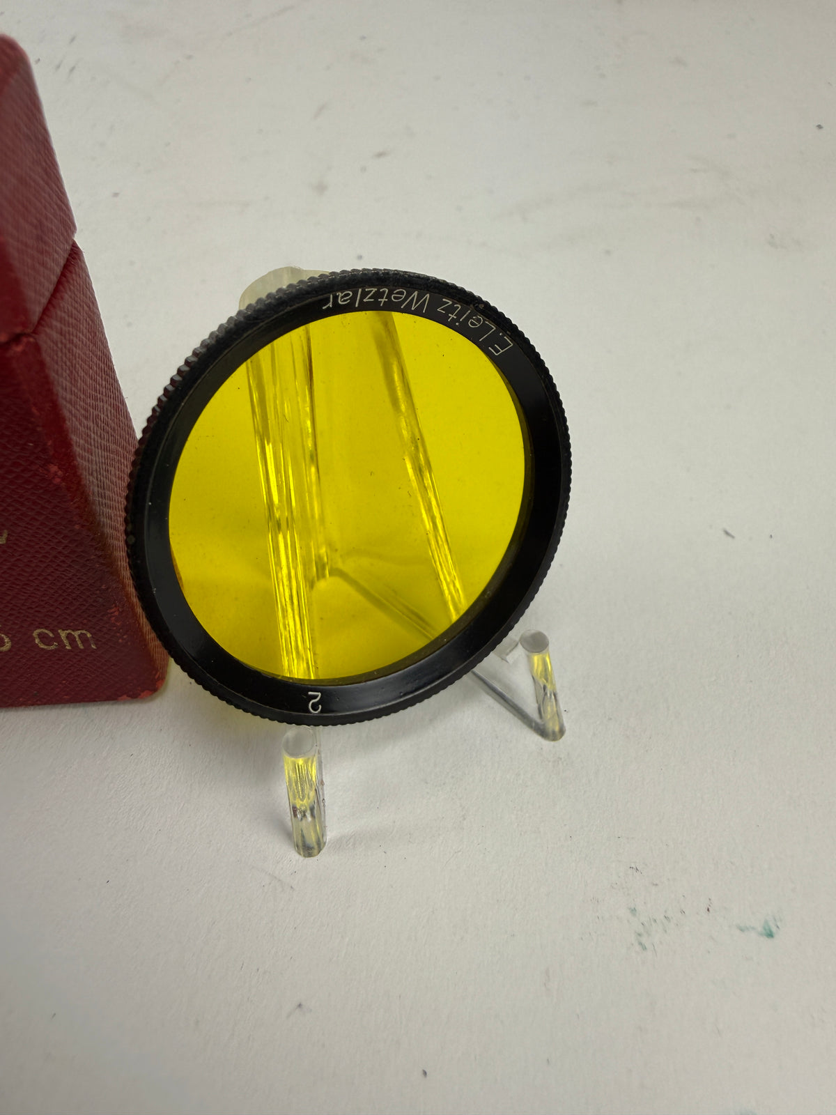 Leica leitz E34 34mm Black rim Yellow 2 Filter for 5cm summar Gcool