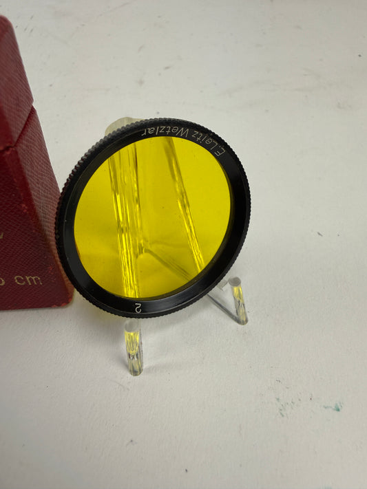 Leica leitz E34 34mm Black rim Yellow 2 Filter for 5cm summar Gcool