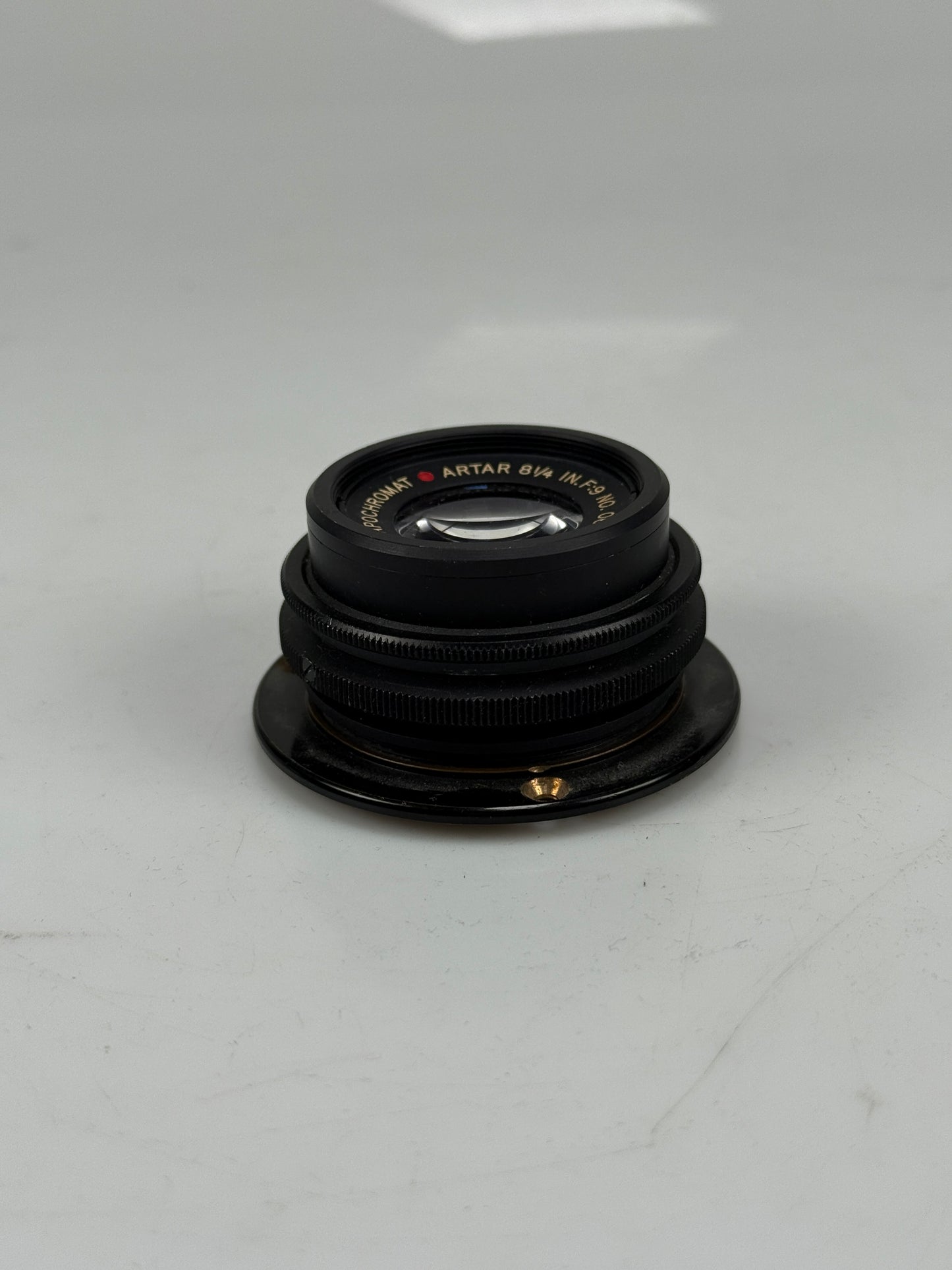 Schneider Goerz Apochromat Artar 8.25 8 1/4 inch F9 Lens - Red Dot