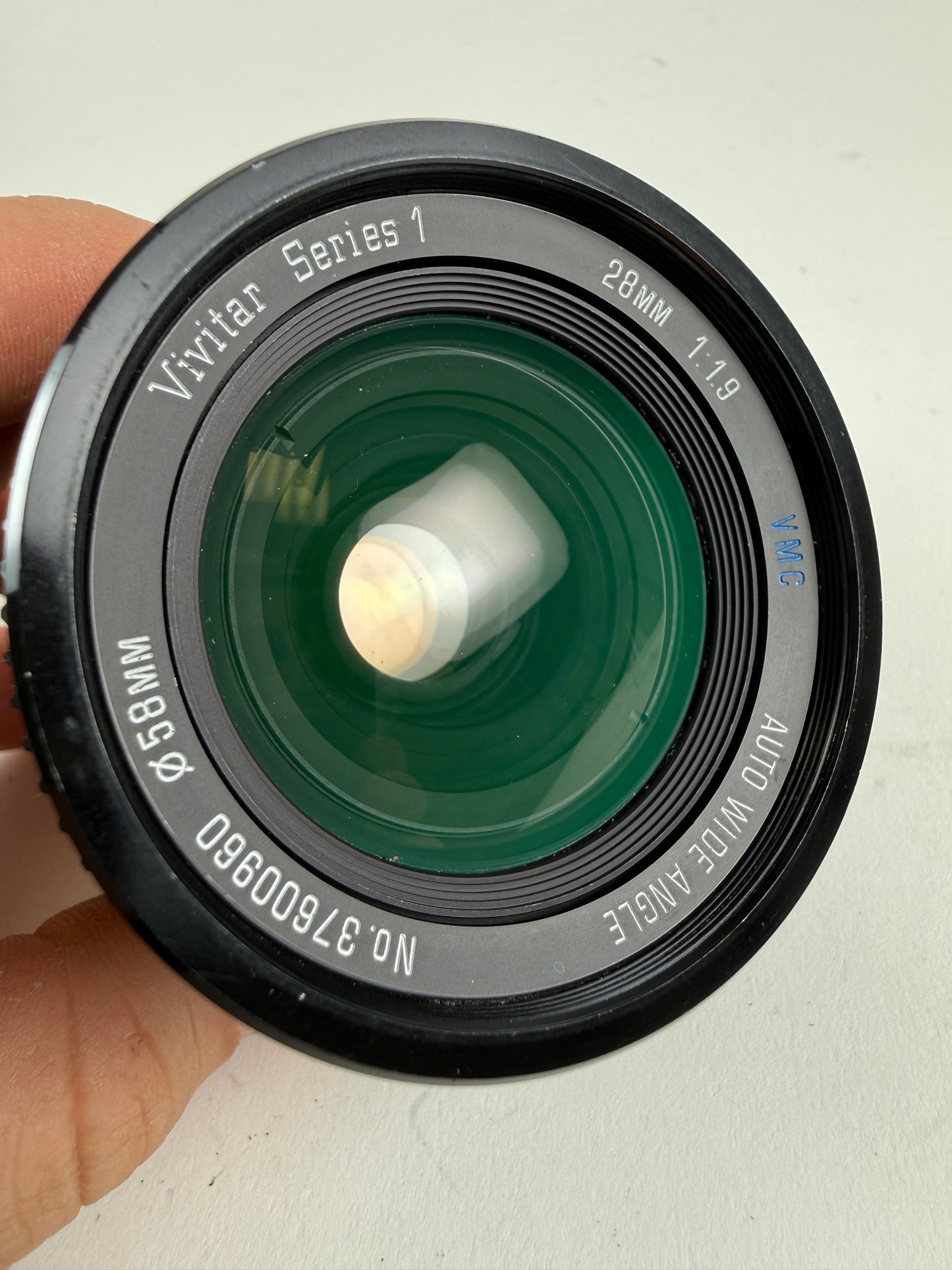 Vivitar Series 1 VMC auto wide angle 28mm f1.9 lens Olympus OM mount RARE