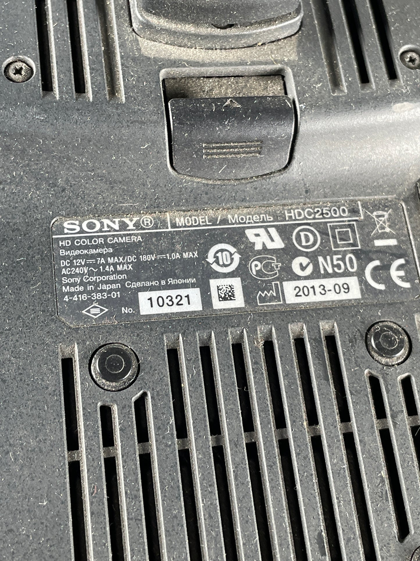 Sony HDC2500 HD Color Camera video studio