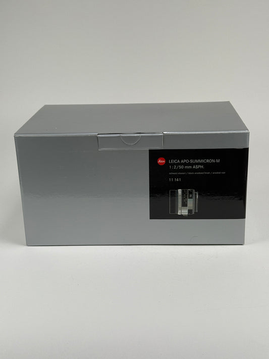 Leica APO-Summicron-M 50mm f2 ASPH (BLACK) 11141 BOX, CASE, MANUAL ONLY