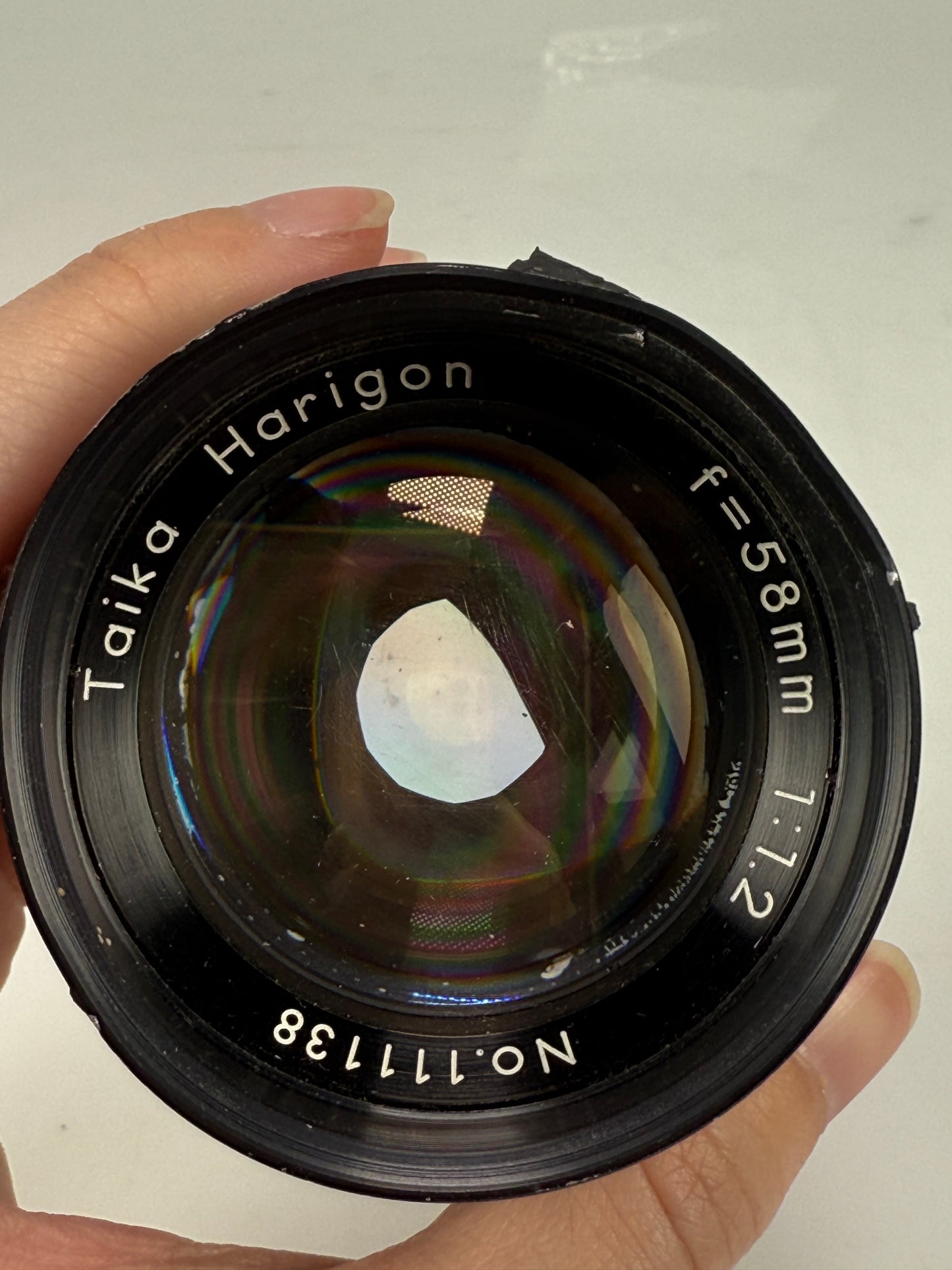 Taika Harigon 58mm f1.2 Exakta mount camera lens RARE