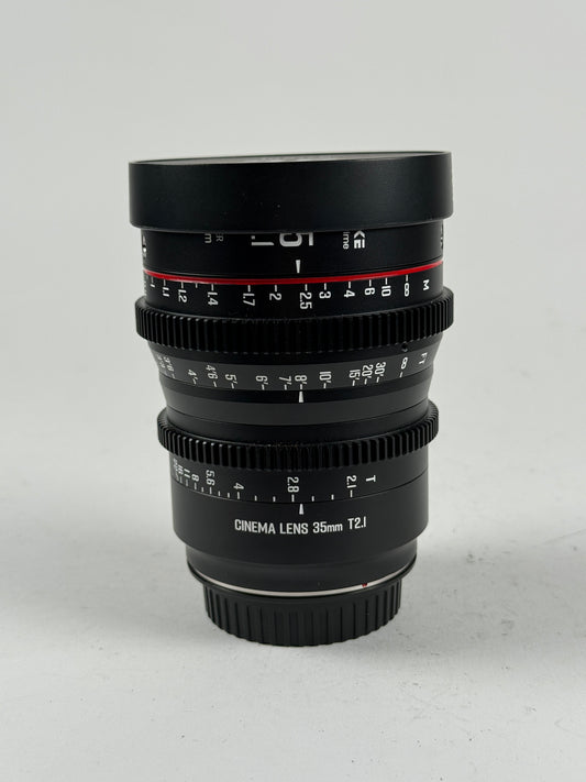 Meike 35mm T2.1 Manual Focus Cinema S35 Prime Lens EF Mount