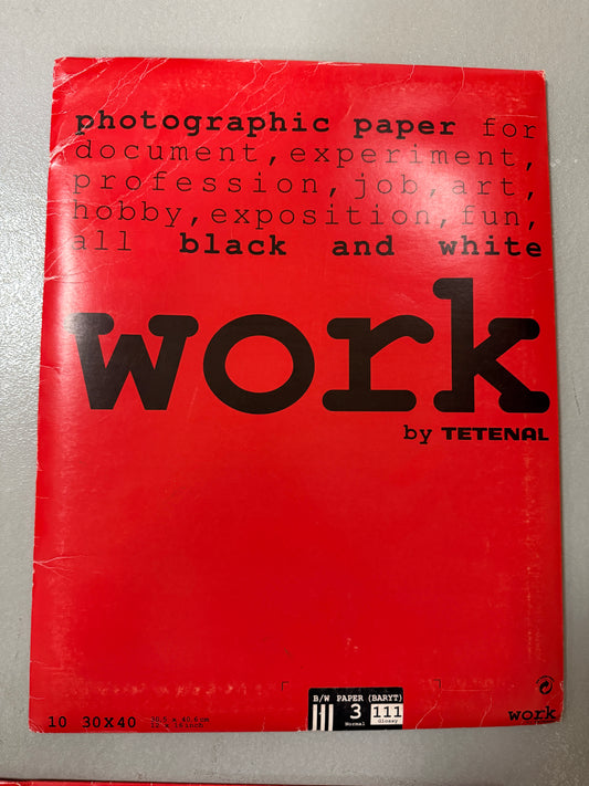 TETENAL Work 111 glossy 3 B&W 12x16" Photo Paper 10 sheets