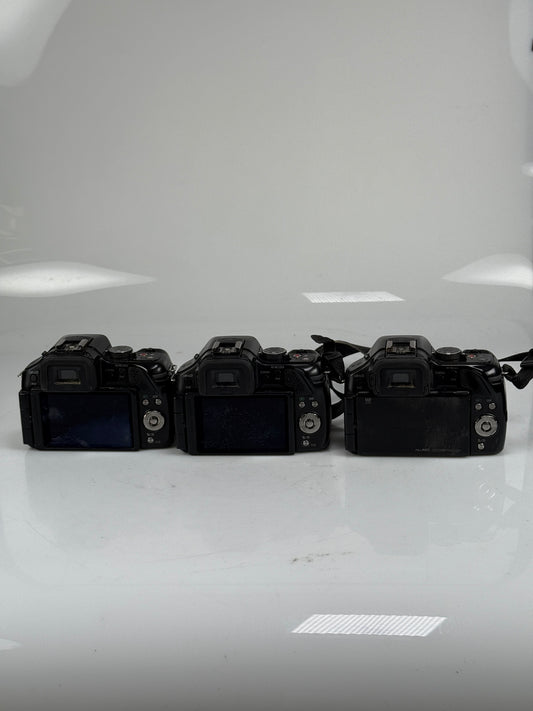 Panasonic Lumix DMC-G5 Mirrorless MFT Digital Camera Body lot of 3