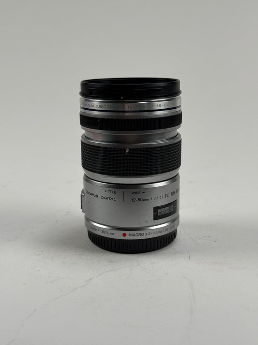 OLYMPUS 12-50mm F3.5-6.3 M.ZUIKO Digital ED EZ Lens silver