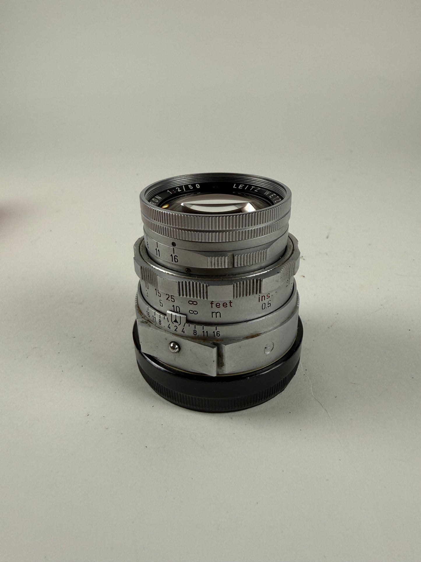 Leica Leitz Wetzlar Summicron-M 50mm F2 Dual Range DR f2 Lens Rigid