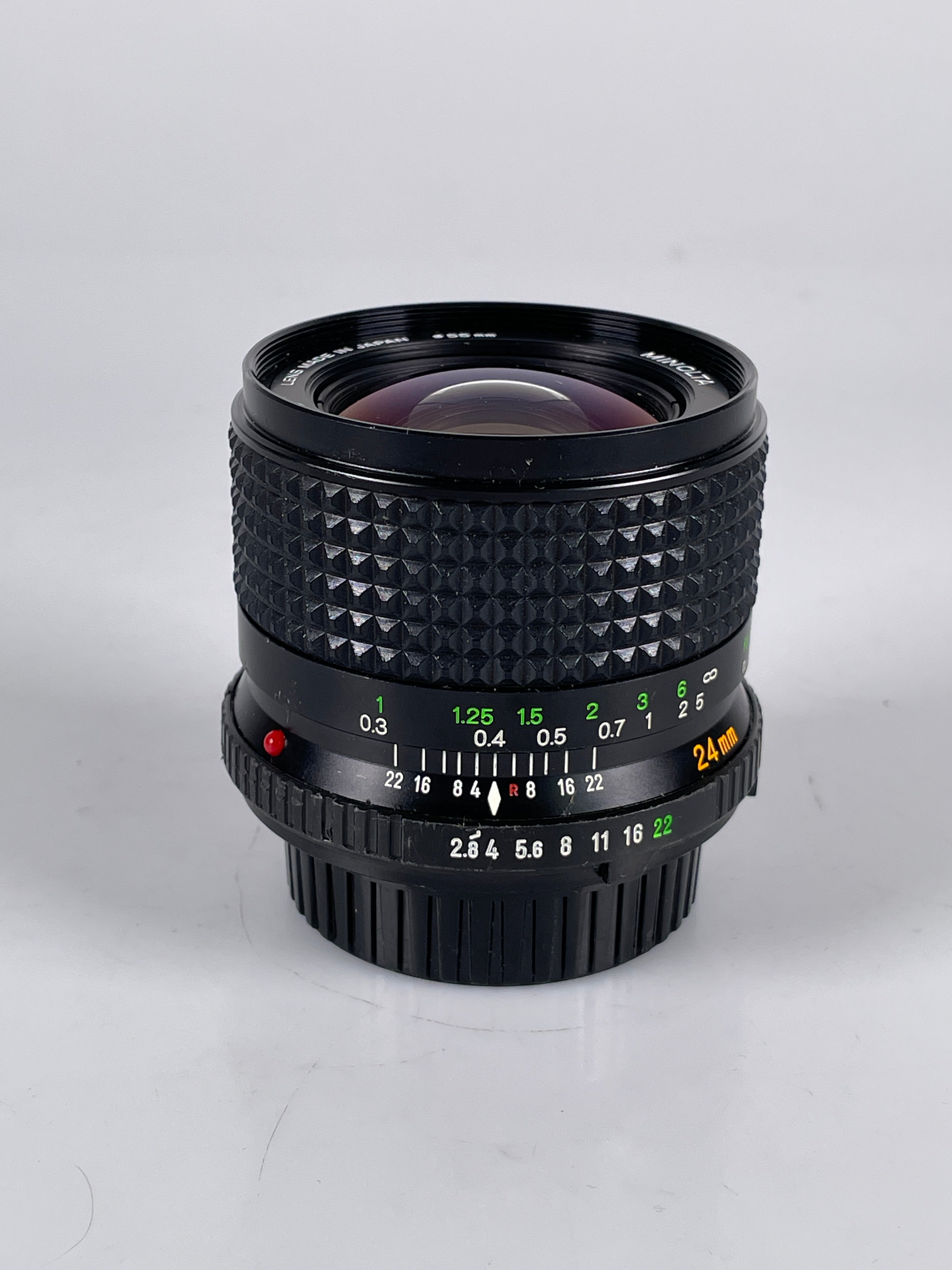 Minolta ミノルタ MC W.Rokkor 24mm f2.8 Minolta MC W.ROKKOR-X 24mm f/2.8 Lens – Cardinal Camera Used