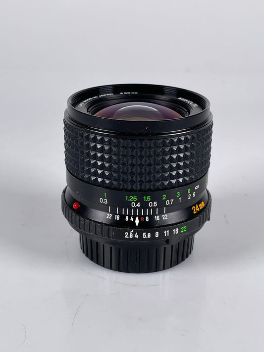 Minolta MC W.ROKKOR-X 24mm f/2.8 Lens