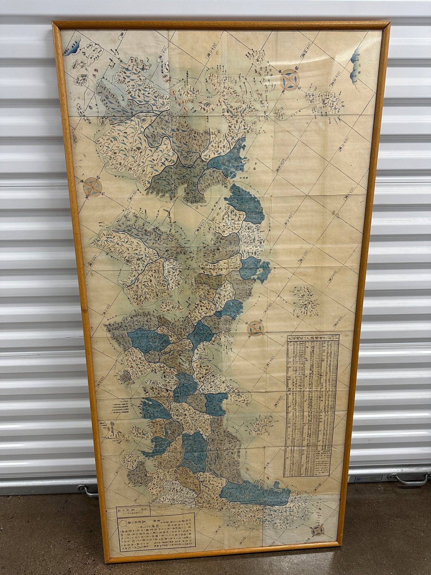 RARE vintage Japan Japanese Naval Navigation Map Toyko